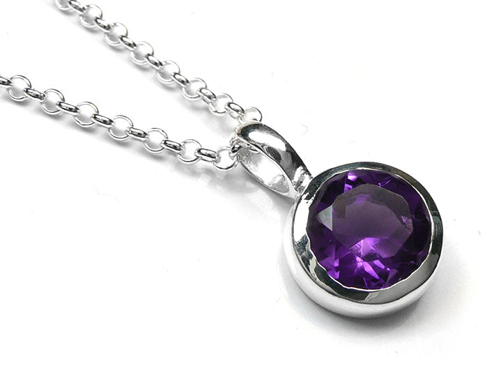 Silver Pendant - Amethyst