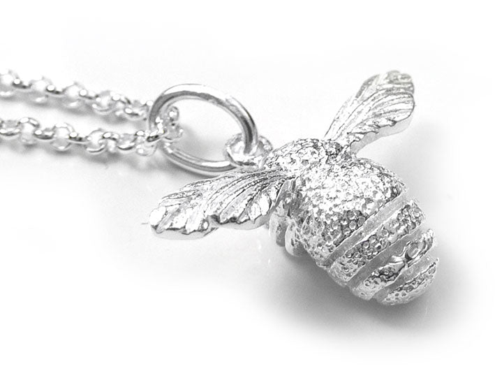 Silver Pendant - Bee