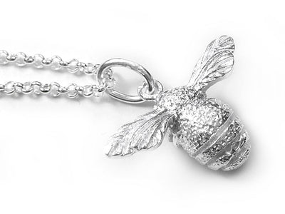 Silver Pendant - Bee