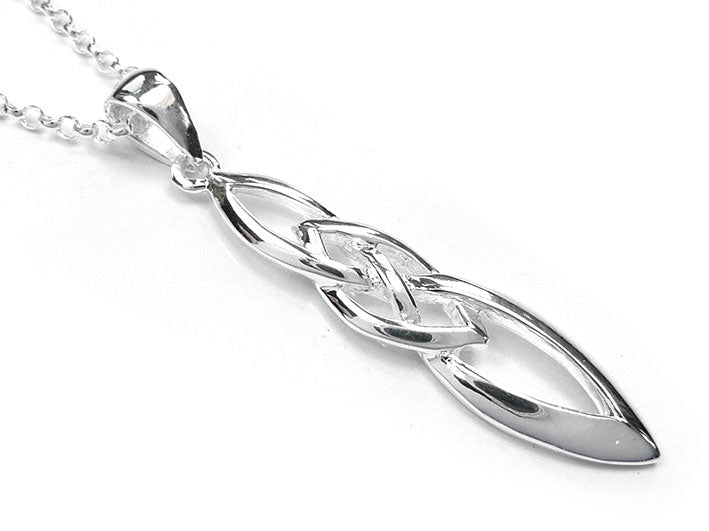 Silver Pendant - Celtic Long Knot