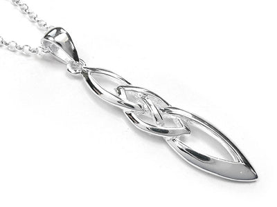 Silver Pendant - Celtic Long Knot