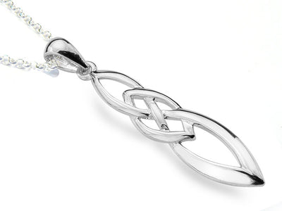 Silver Pendant - Celtic Long Knot