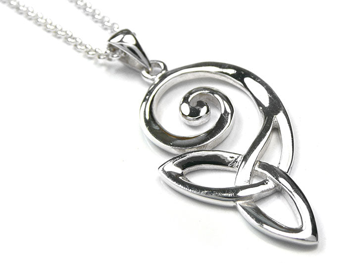 Silver Pendant - Celtic Spiral Knot