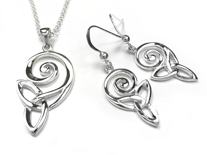 Silver Pendant - Celtic Spiral Knot