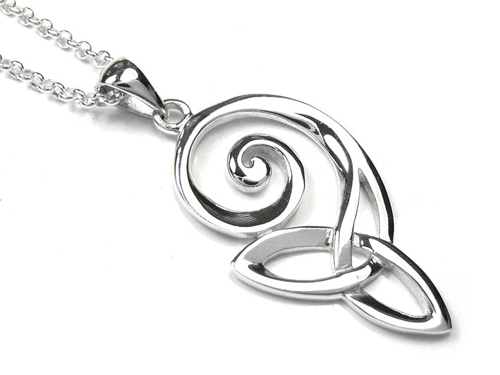 Silver Pendant - Celtic Spiral Knot