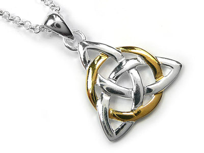 Silver Pendant - Celtic Trinity Entwined