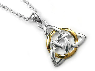 Silver Pendant - Celtic Trinity Entwined