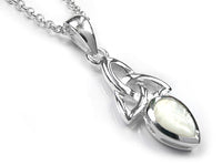 Silver Pendant - Celtic Trinity Pearl