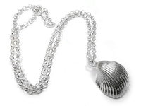 Silver Pendant - Clam Large