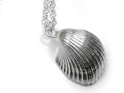 Silver Pendant - Clam Large