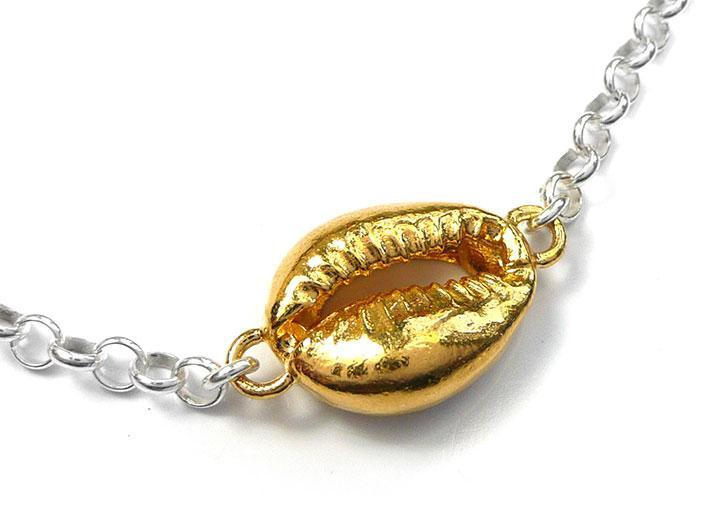 Silver Necklace - Cowrie