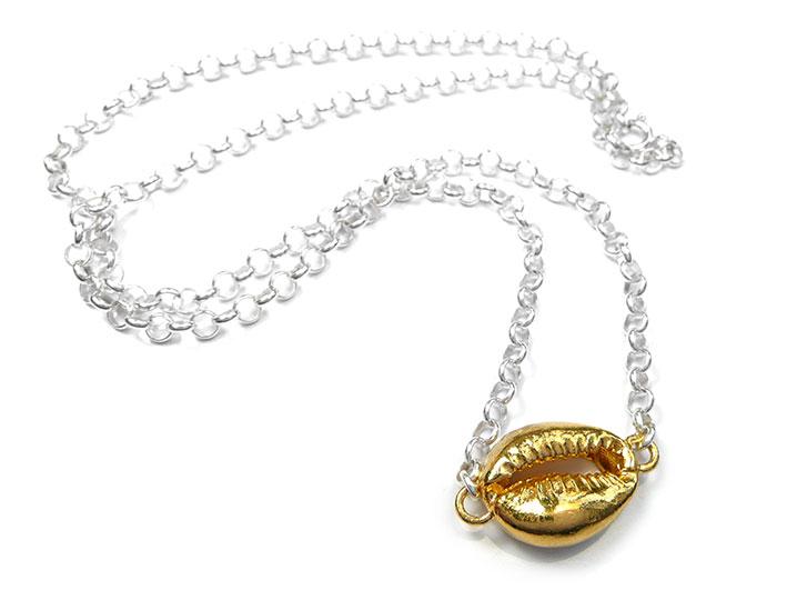 Silver Necklace - Cowrie