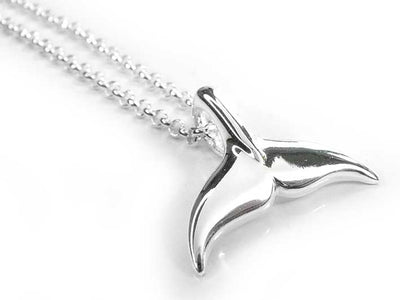 Silver Pendant - Dolphin Tail