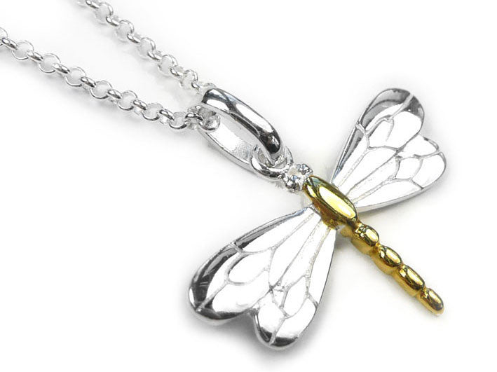 Silver Pendant - Dragonfly