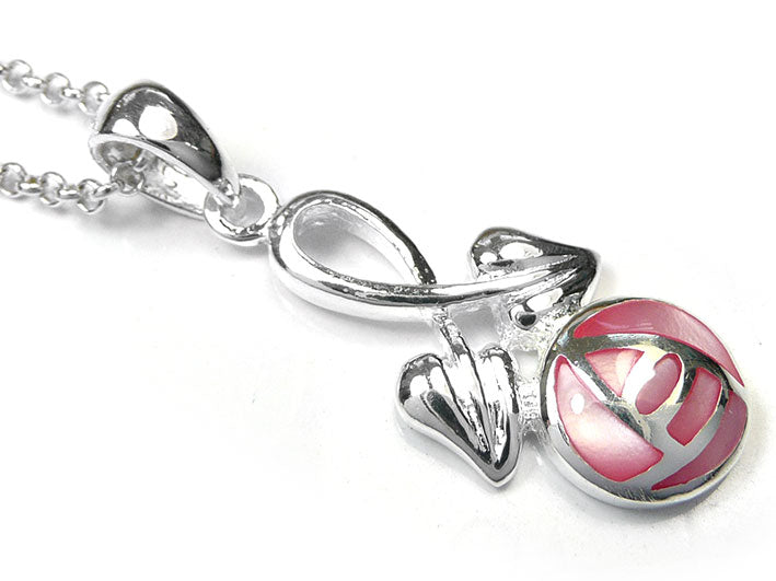 Silver Pendant - Mackintosh Rose