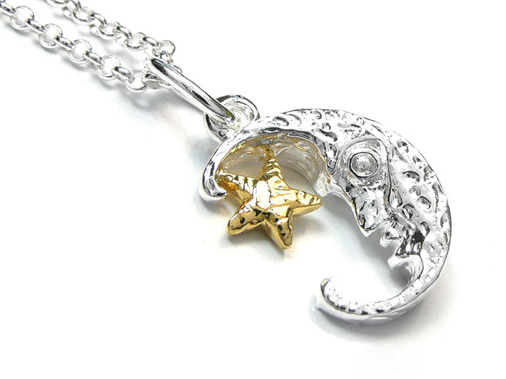 Silver Pendant - Man In The Moon