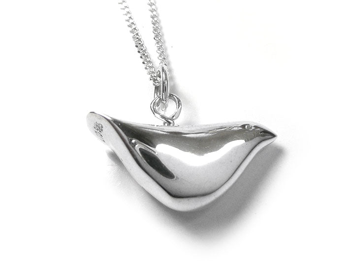 Silver Pendant - Mummy Bird