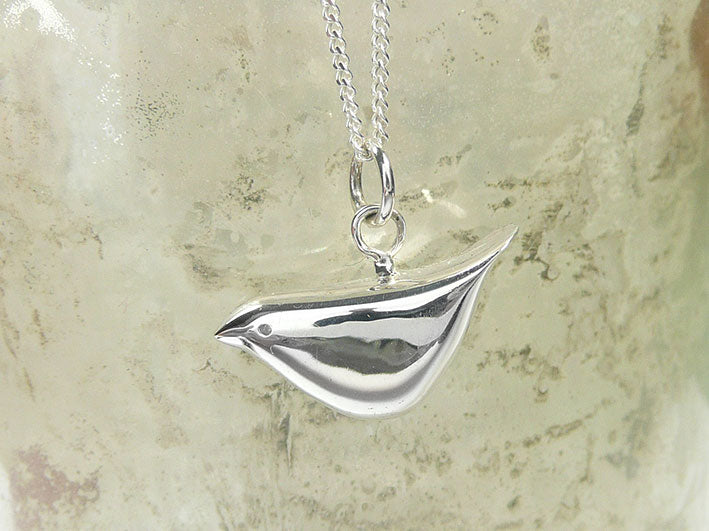 Silver Pendant - Mummy Bird