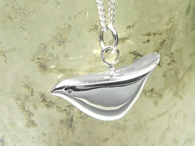 Silver Pendant - Mummy Bird