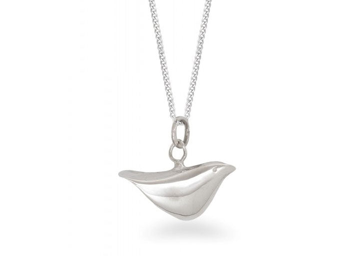 Silver Pendant - Mummy Bird