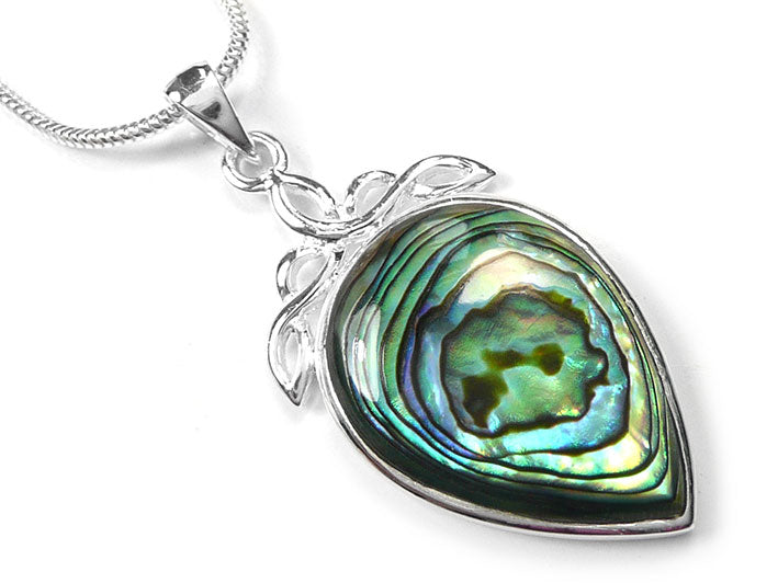 Silver Pendant - Paua Shell