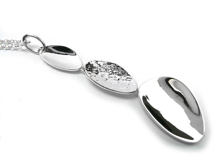 Silver Pendant - Pebbles