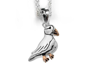 Silver Pendant - Puffin