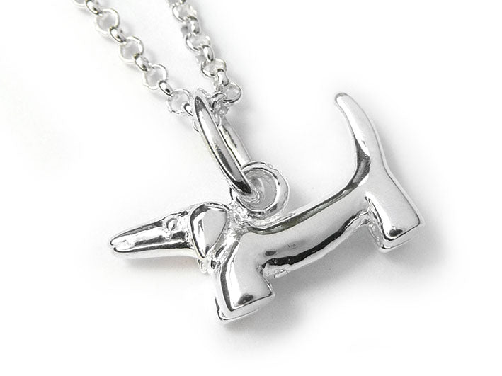 Silver Pendant - Sausage Dog