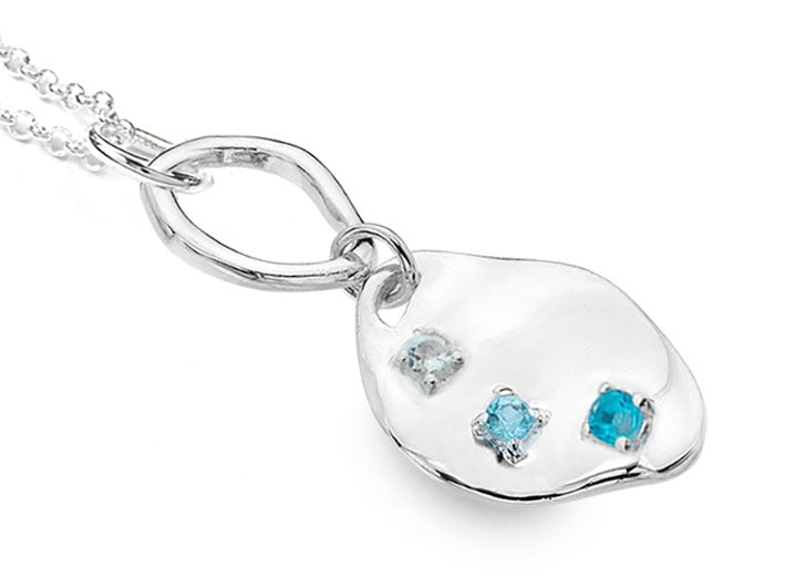 Silver Pendant - Topaz Shades