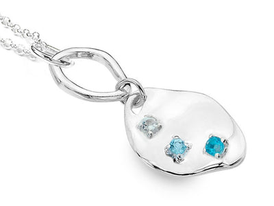 Silver Pendant - Topaz Shades