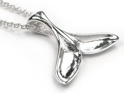 Silver Pendant - Whale Tail