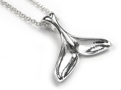 Silver Pendant - Whale Tail