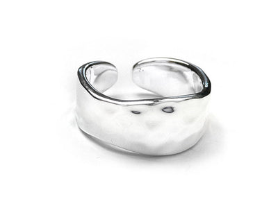 Silver Toe Ring - Rippled