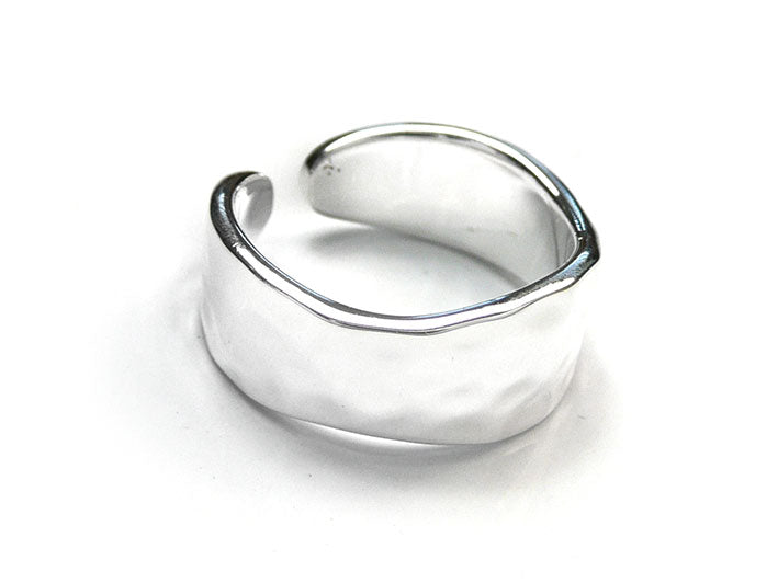 Silver Toe Ring - Rippled