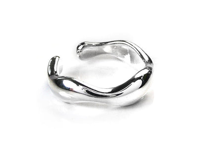 Silver Toe Ring - Wave